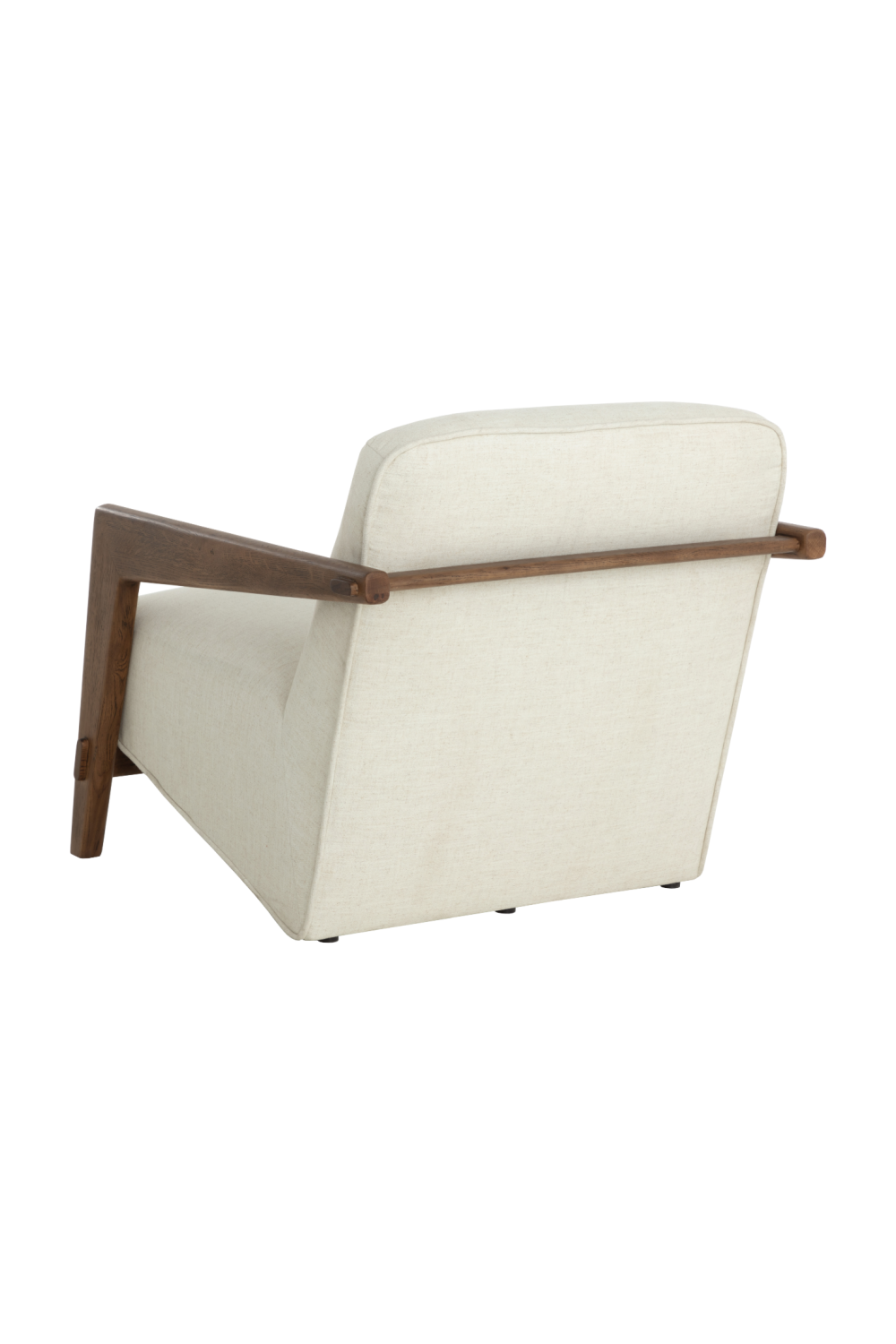 Modern European furniture - Brown Oak Framed Lounge Chair - www.oroa.com | Oroa.com