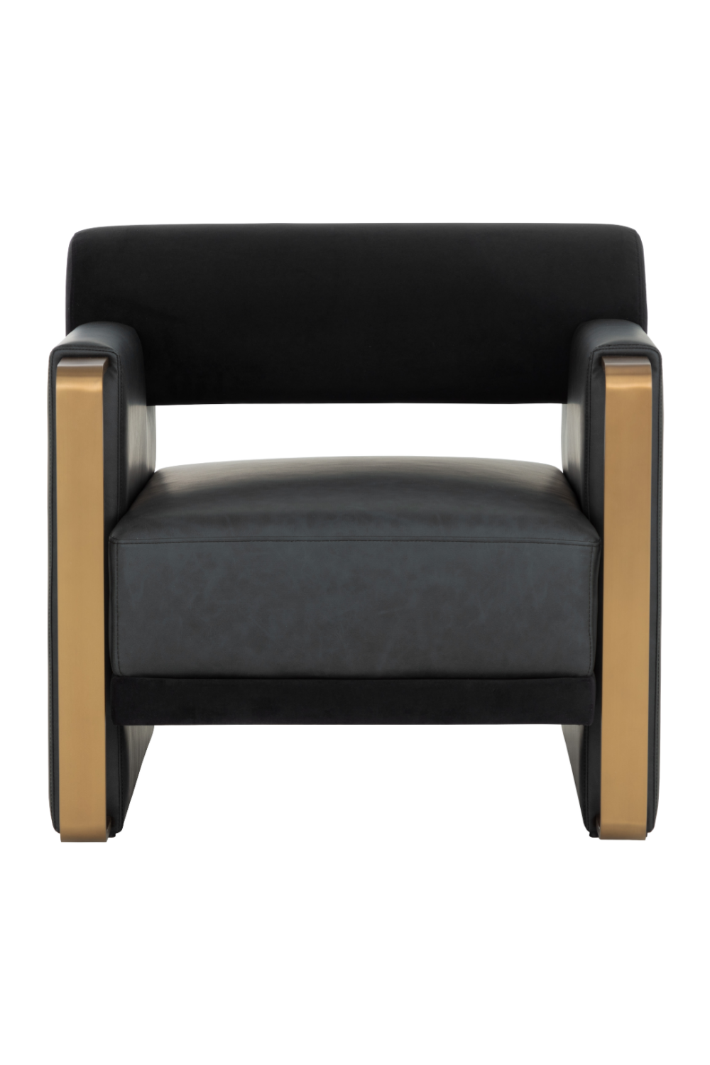 Modern European furniture - Black Bolster-Back Lounge Chair - www.oroa.com