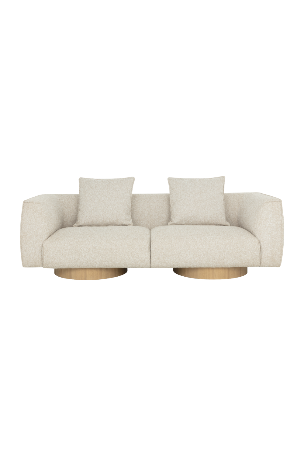 Modern European furniture - Round Oak Base Sofa - www.oroa.com | Oroa.com