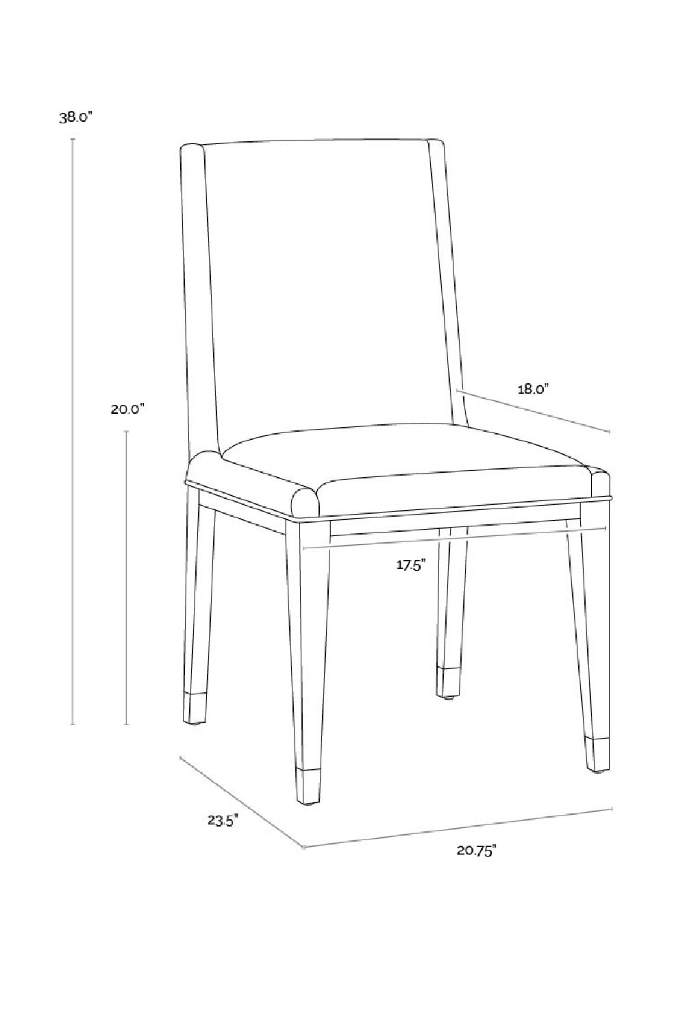 Modern European furniture - Rustic Oak Base Dining Chairs (2) - www.oroa.com | Oroa.com