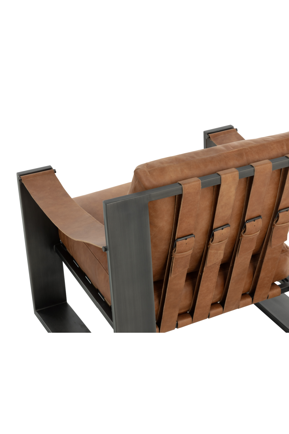 Modern European furniture - Leather Strapped Lounge Chair - www.oroa.com | Oroa.com