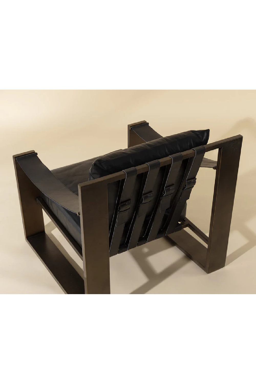 Modern European furniture - Leather Strapped Lounge Chair - www.oroa.com | Oroa.com