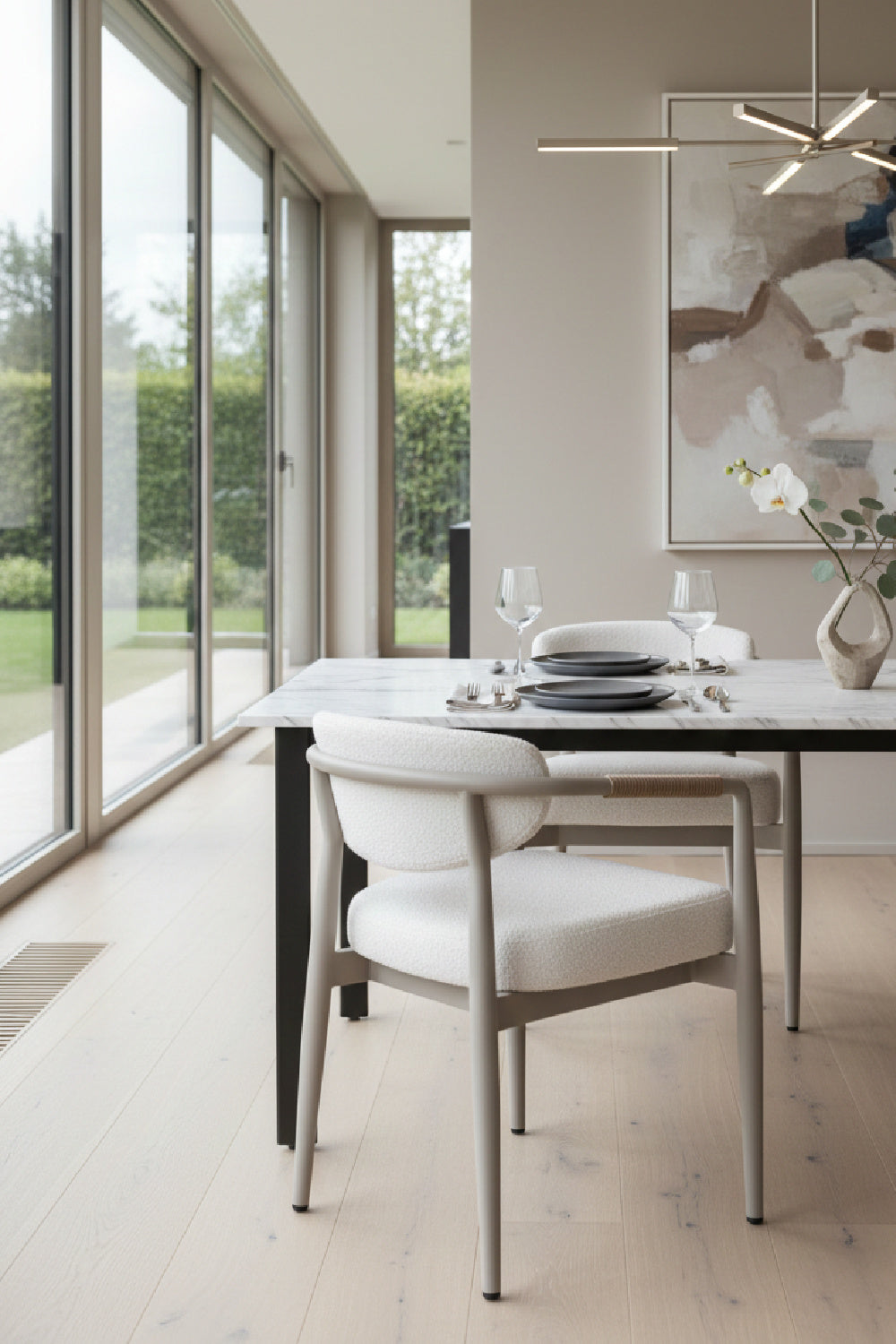 Modern European furniture - Sleek Indoor/Outdoor Wicker-Wrapped Dining Armchair - www.oroa.com | Oroa.com