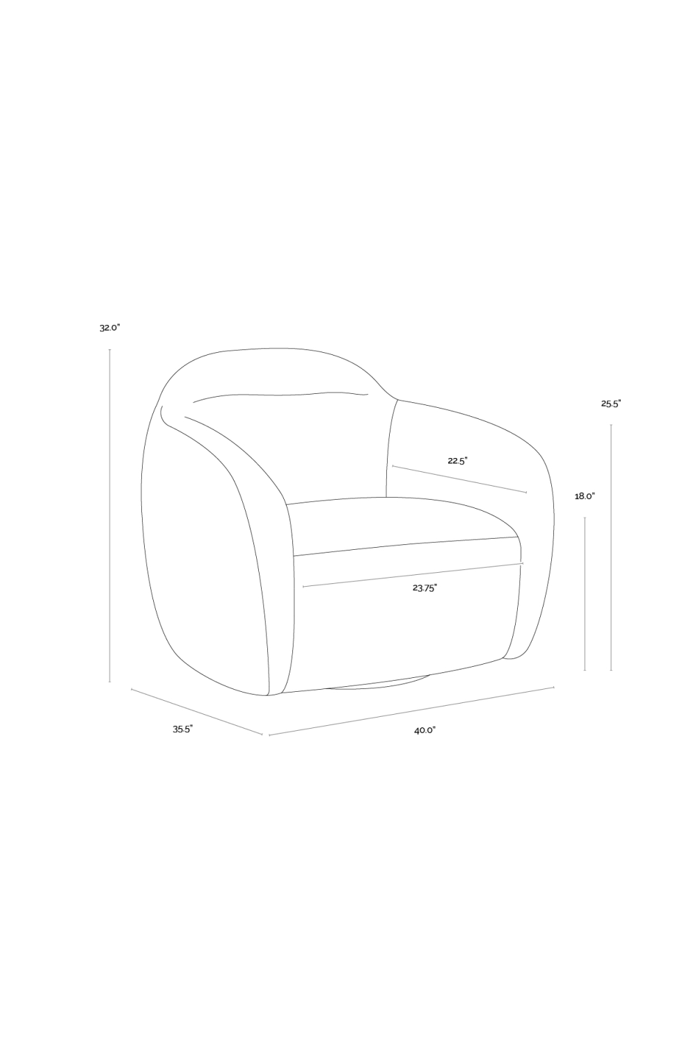 Modern European furniture - Modern Swivel Lounge Chair - www.oroa.com | Oroa.com