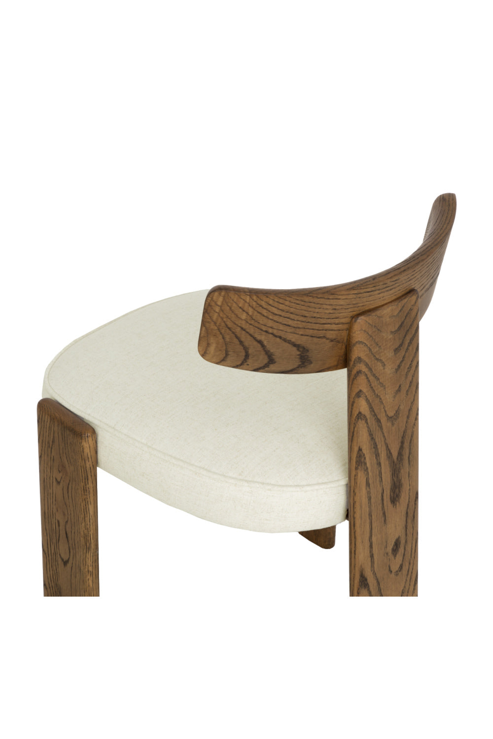 Oak Framed 3-Legged Dining Chairs (2) | Oroa.com