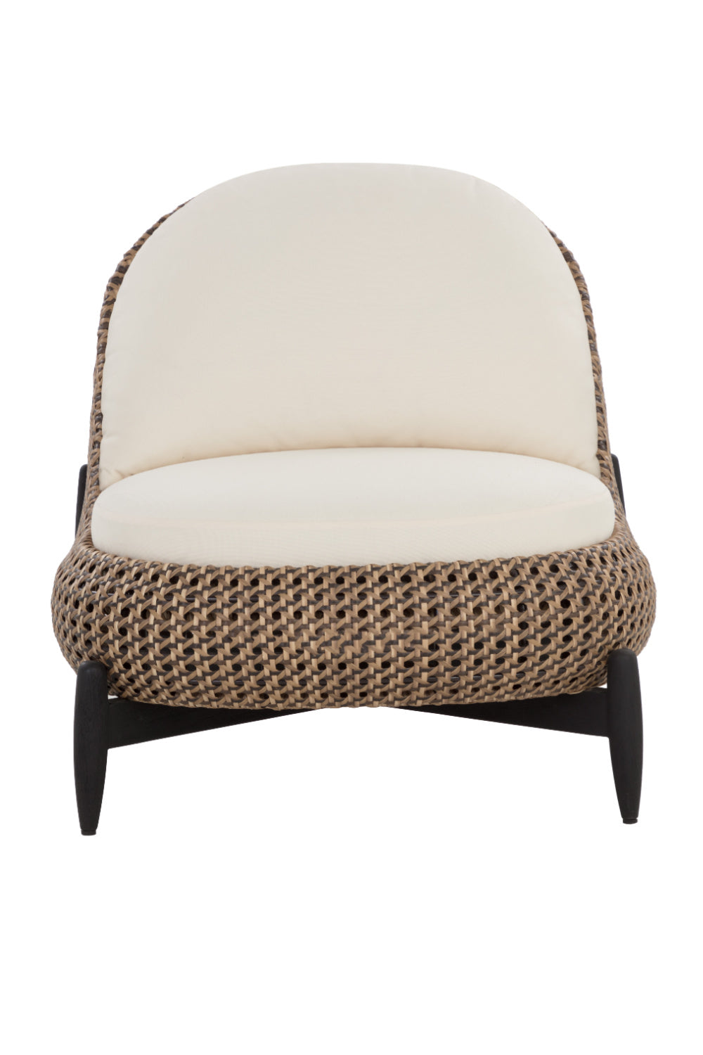 Modern European furniture - Padded Wicker Outdoor Lounge Chair - www.oroa.com | Oroa.com