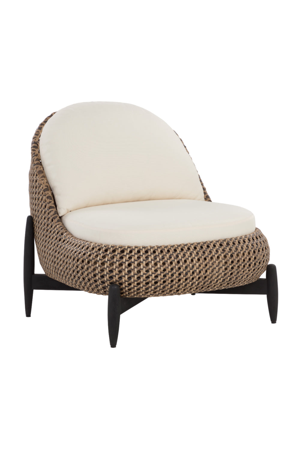 Modern European furniture - Padded Wicker Outdoor Lounge Chair - www.oroa.com | Oroa.com