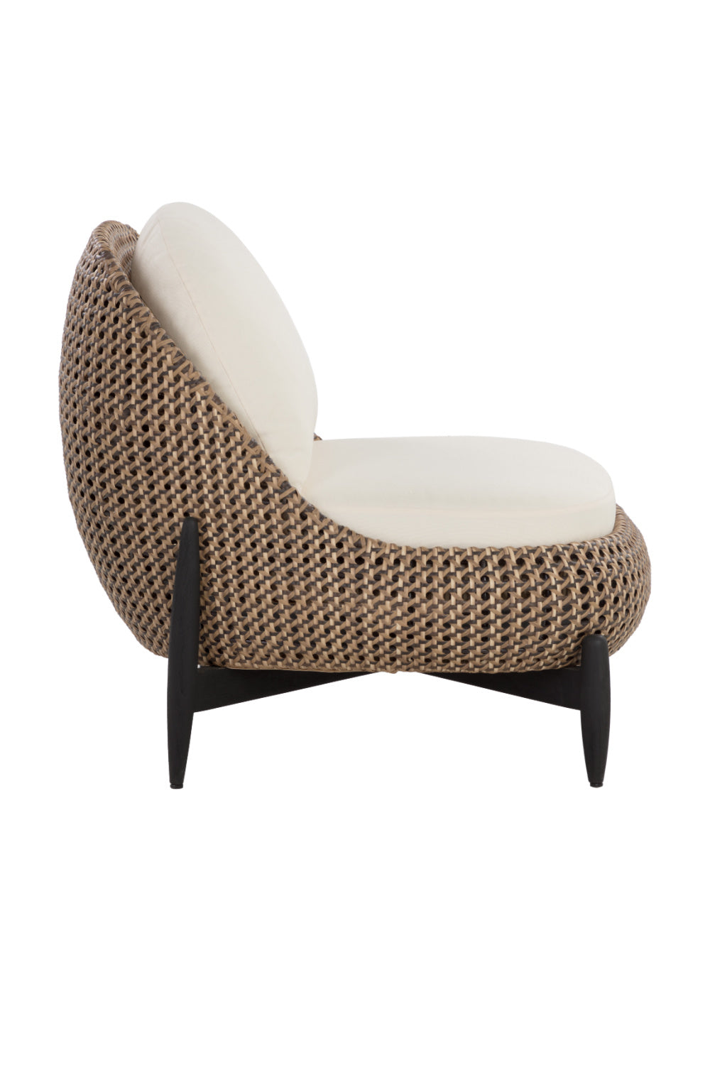 Modern European furniture - Padded Wicker Outdoor Lounge Chair - www.oroa.com | Oroa.com