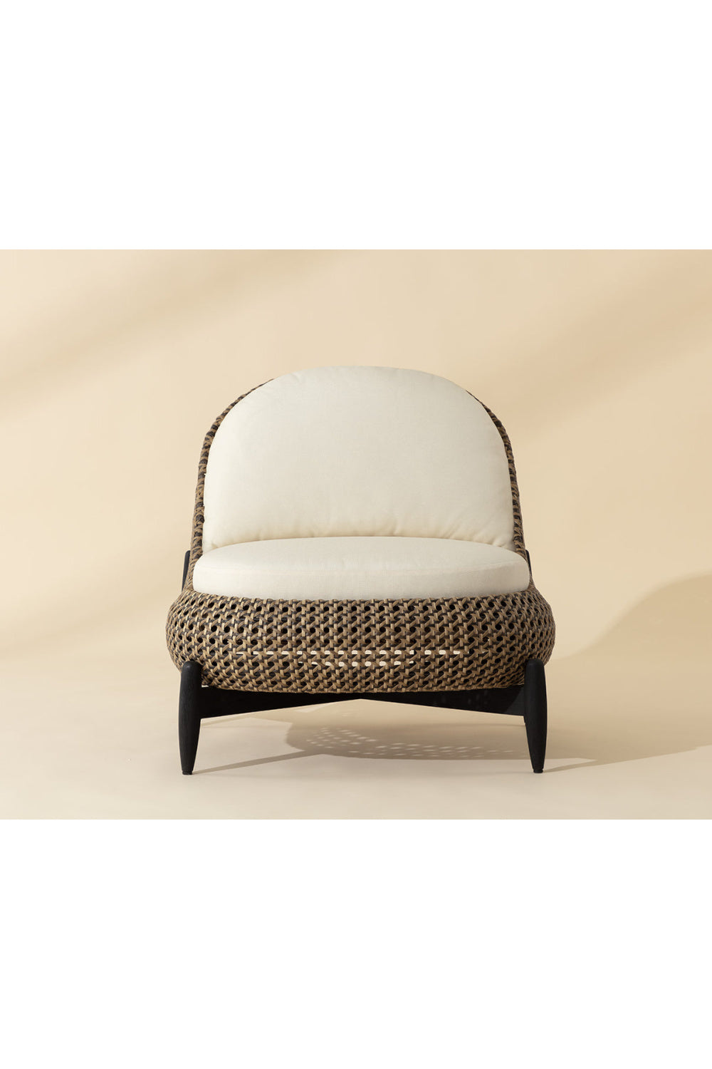 Modern European furniture - Padded Wicker Outdoor Lounge Chair - www.oroa.com | Oroa.com