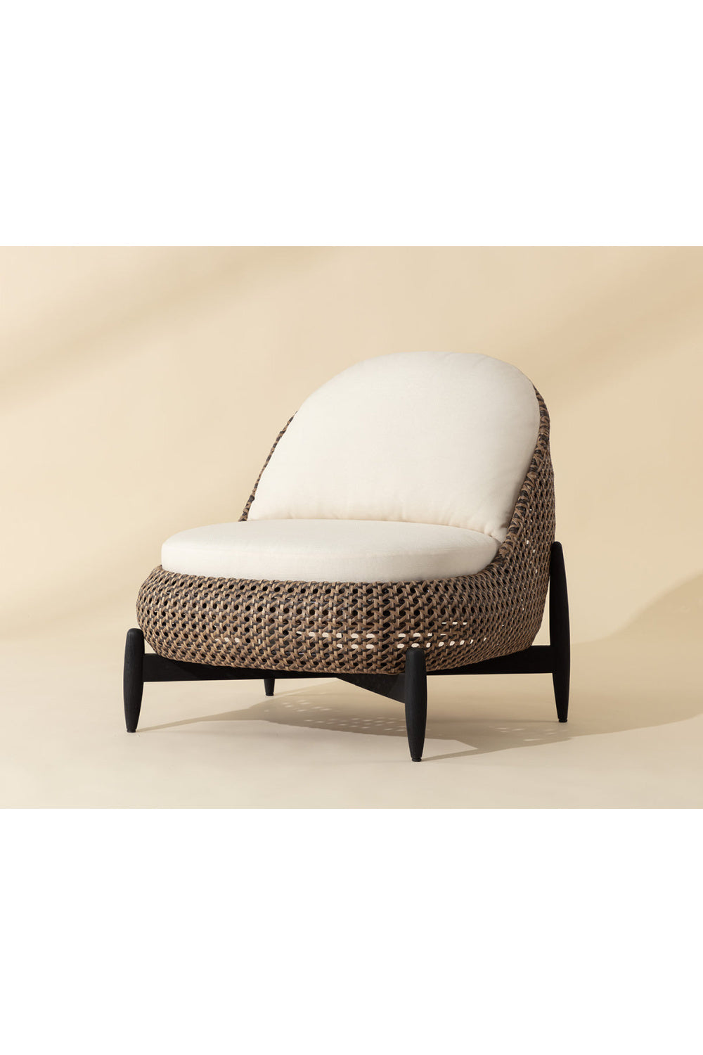Modern European furniture - Padded Wicker Outdoor Lounge Chair - www.oroa.com | Oroa.com