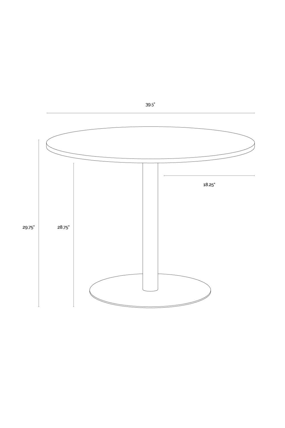 Modern European furniture - White Marble Round Bistro Table - www.oroa.com | Oroa.com