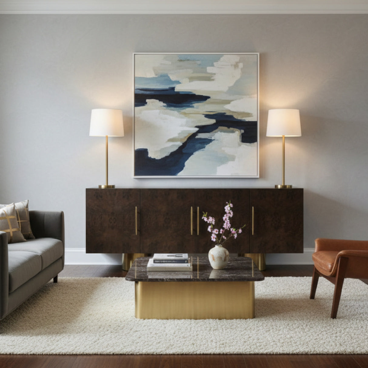 Modern European furniture - Maple Burl 4-Door Sideboard - www.oroa.com | Oroa.com