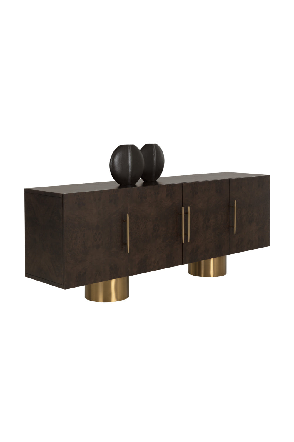 Modern European furniture - Maple Burl 4-Door Sideboard - www.oroa.com | Oroa.com