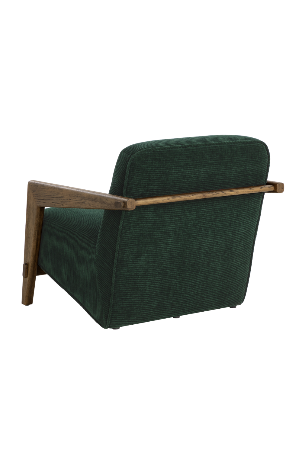 Modern European furniture - Brown Oak Framed Lounge Chair - www.oroa.com | Oroa.com