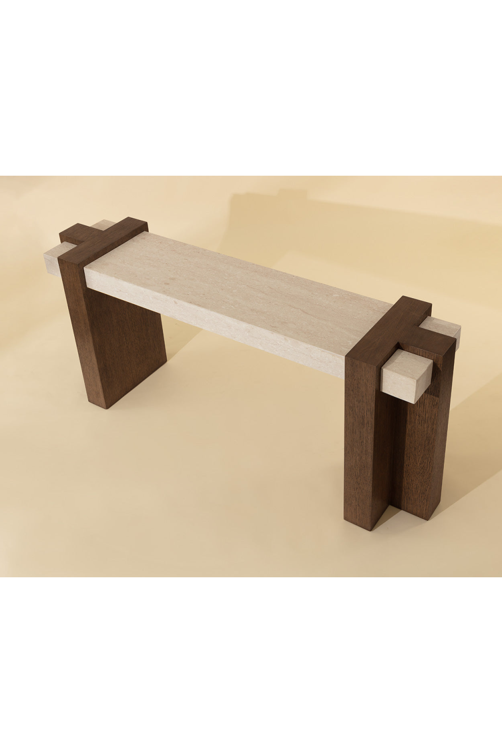 Modern European furniture - Interlocked Wooden Legs Console Table - www.oroa.com | Oroa.com