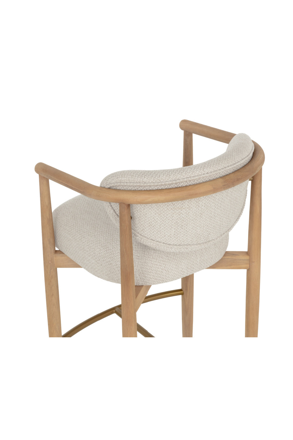 Modern European furniture - Solid Oak Framed Bar Stool - www.oroa.com | Oroa.com