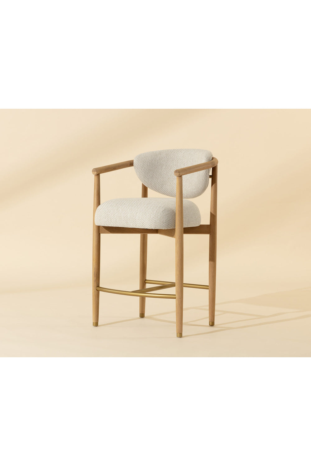 Modern European furniture - Oak Framed Counter Stool - www.oroa.com
