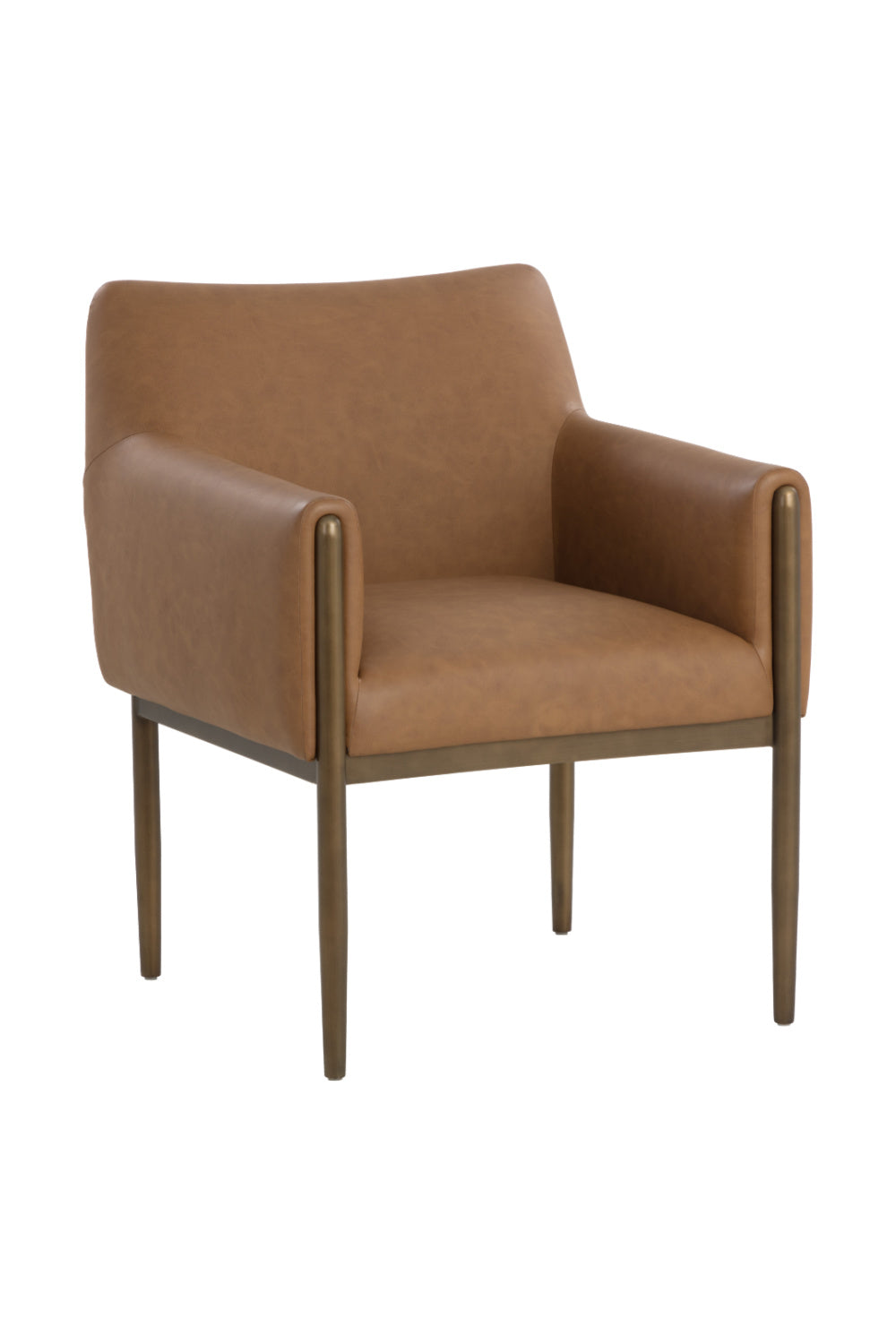 Bronze Legged Dining Armchair Modern European furniture - www.oroa.com | Oroa.com