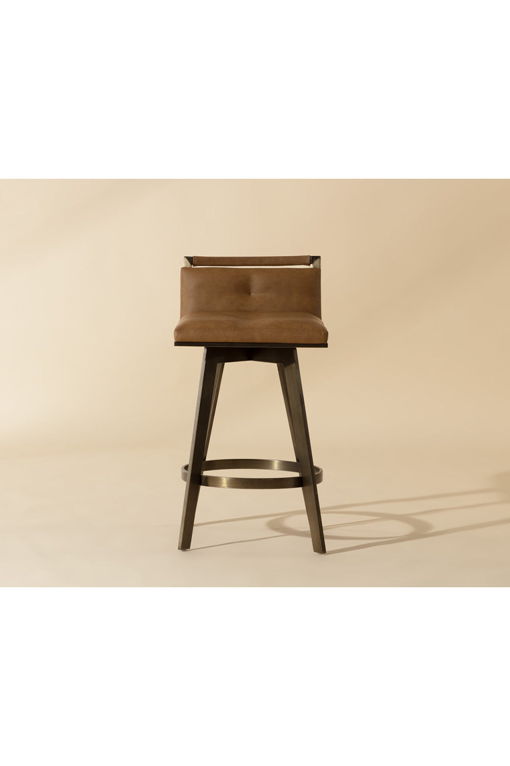 Modern European furniture - Swivel Counter Stool with Metal Frame - www.oroa.com