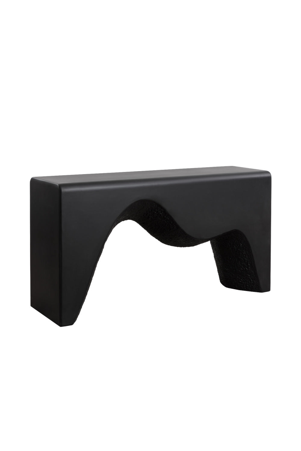 Modern European furniture - Black Sculpted Indoor/Outdoor Console Table - www.oroa.com | Oroa.com