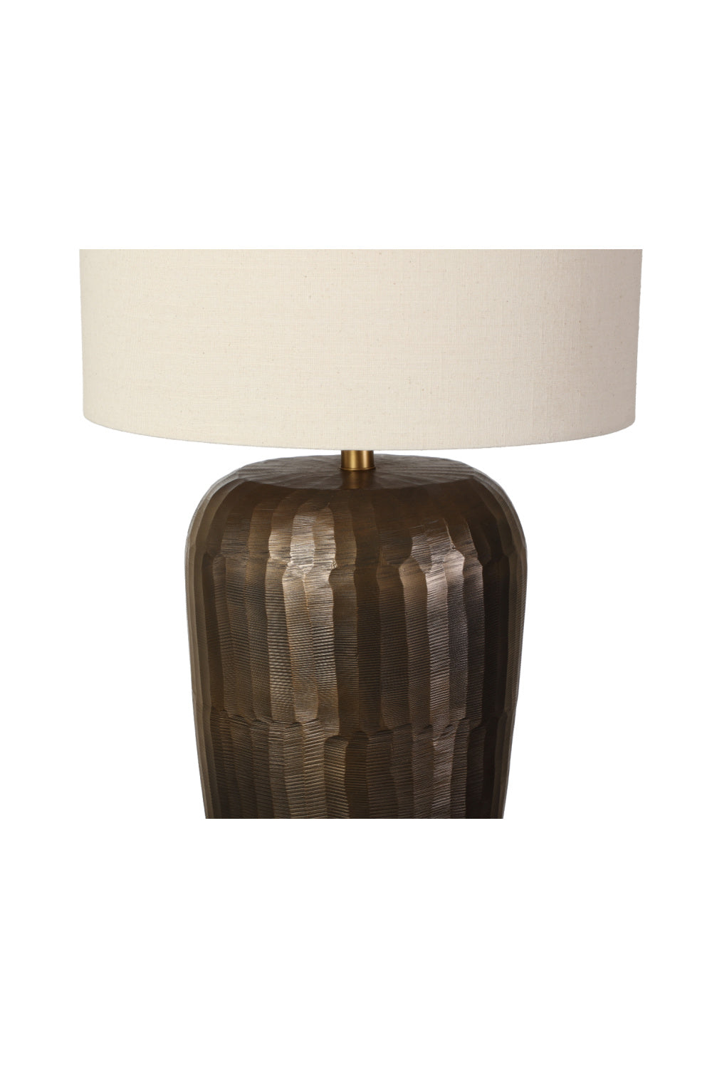 Antique Brass Drum Table Lamp | Splendido Ishani | Oroa.com
