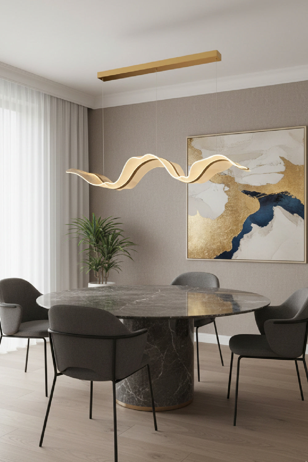 Modern European furniture - Wave Inspired Chandelier - www.oroa.com | Oroa.com