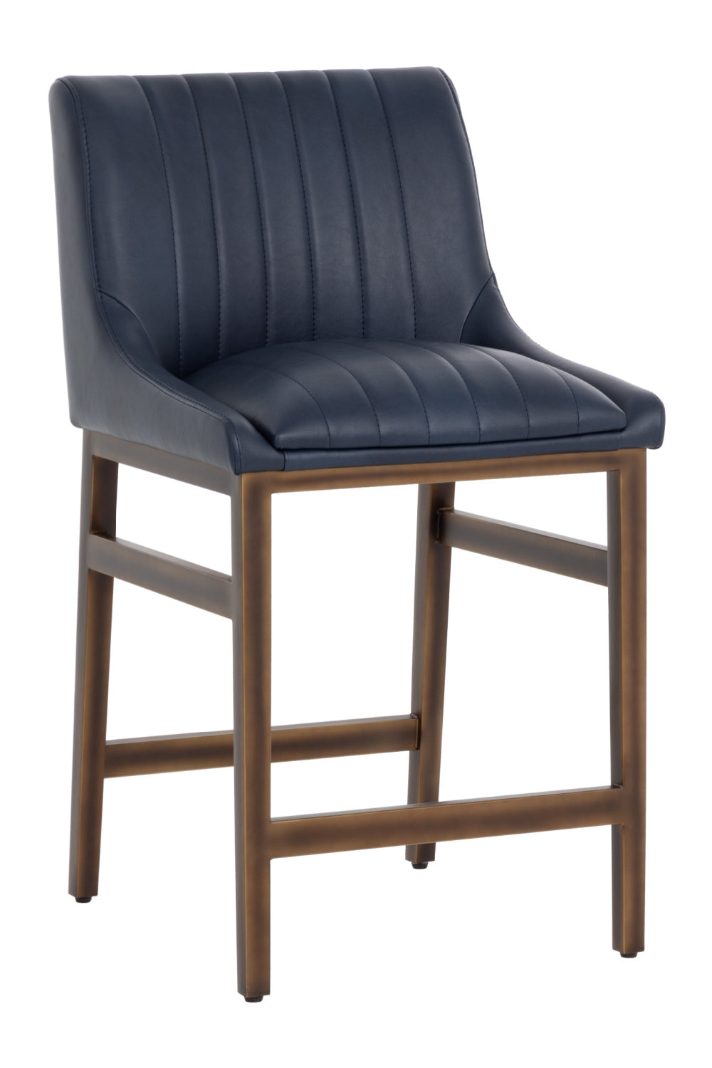 Modern European furniture - Channel-Tufted Counter Stool - www.oroa.com | Oroa.com
