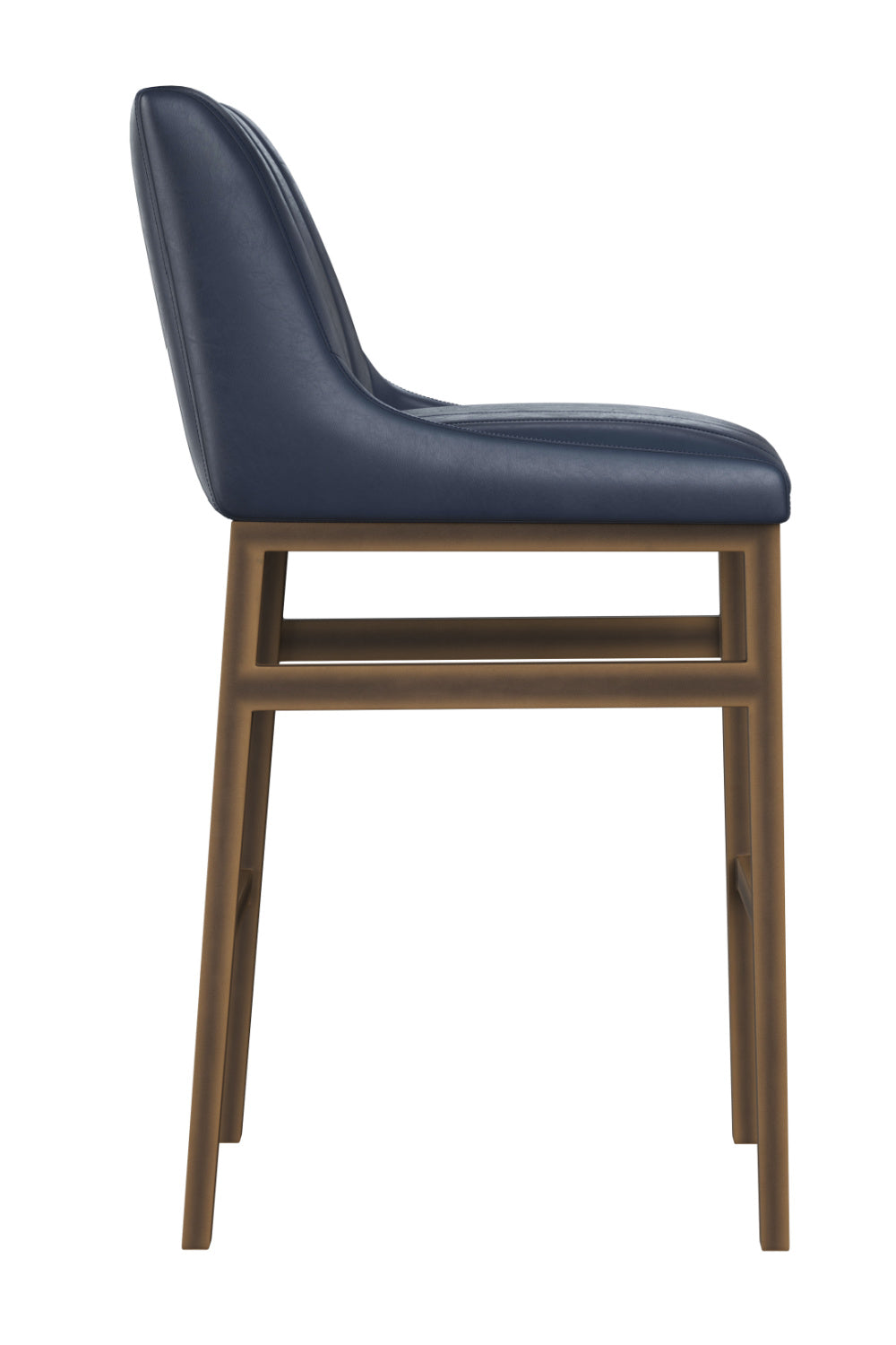 Modern European furniture - Leather-Look Vertical-Channeled Bar Stool - www.oroa.com | Oroa.com