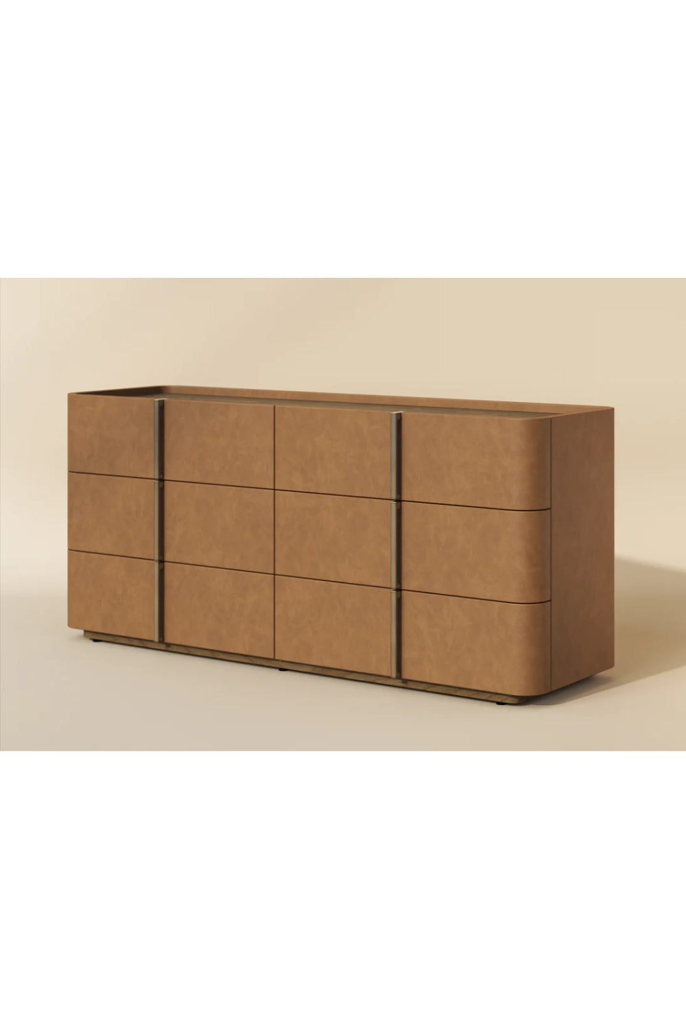 Modern European furniture - Leather-Look 6-Drawer Dresser - www.oroa.com | Oroa.com