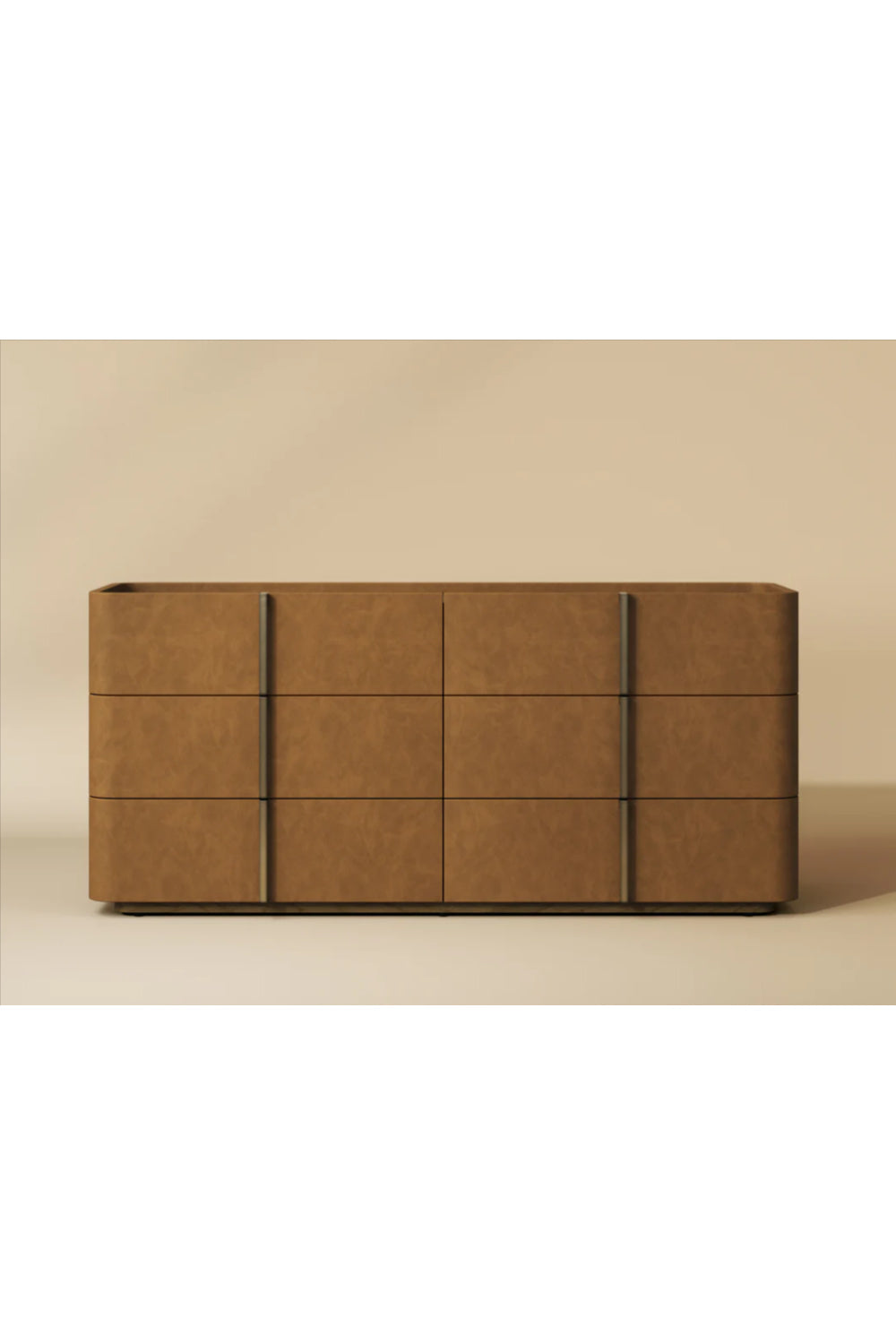 Modern European furniture - Leather-Look 6-Drawer Dresser - www.oroa.com | Oroa.com
