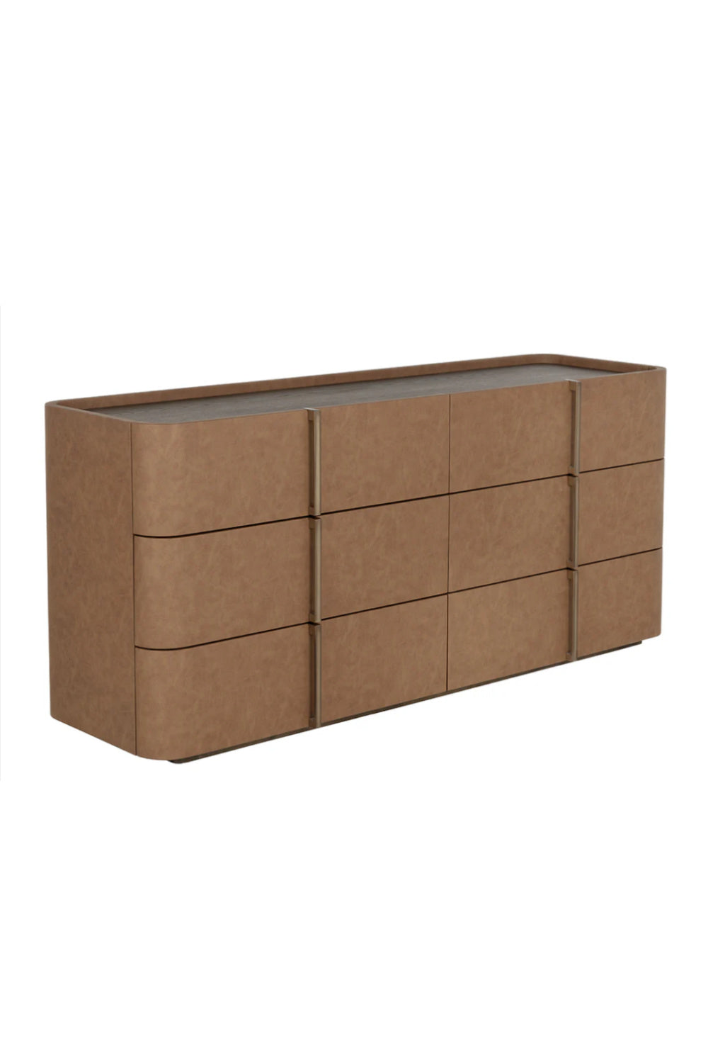 Modern European furniture - Leather-Look 6-Drawer Dresser - www.oroa.com | Oroa.com