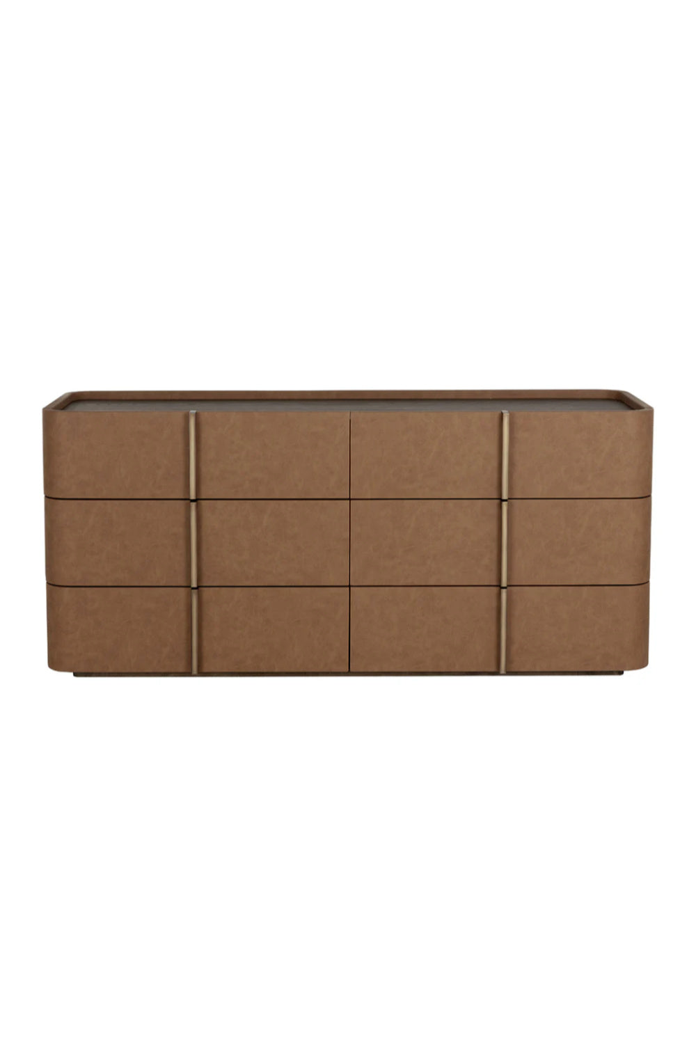 Modern European furniture - Leather-Look 6-Drawer Dresser - www.oroa.com | Oroa.com