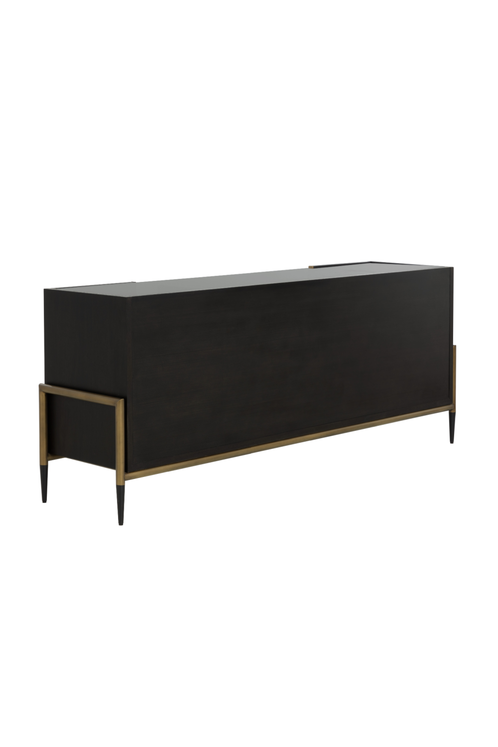 Modern European furniture - Black Wooden 2-Drawer Sideboard - www.oroa.com | Oroa.com