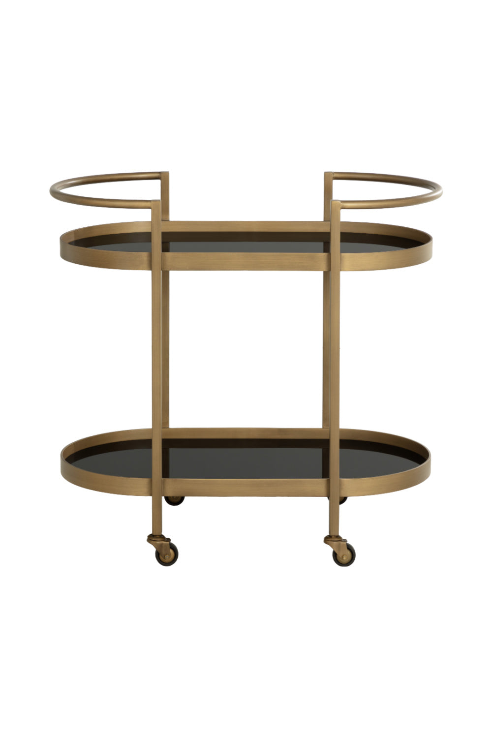 Modern European furniture - Antique Brass Bar Cart - www.oroa.com | Oroa.com