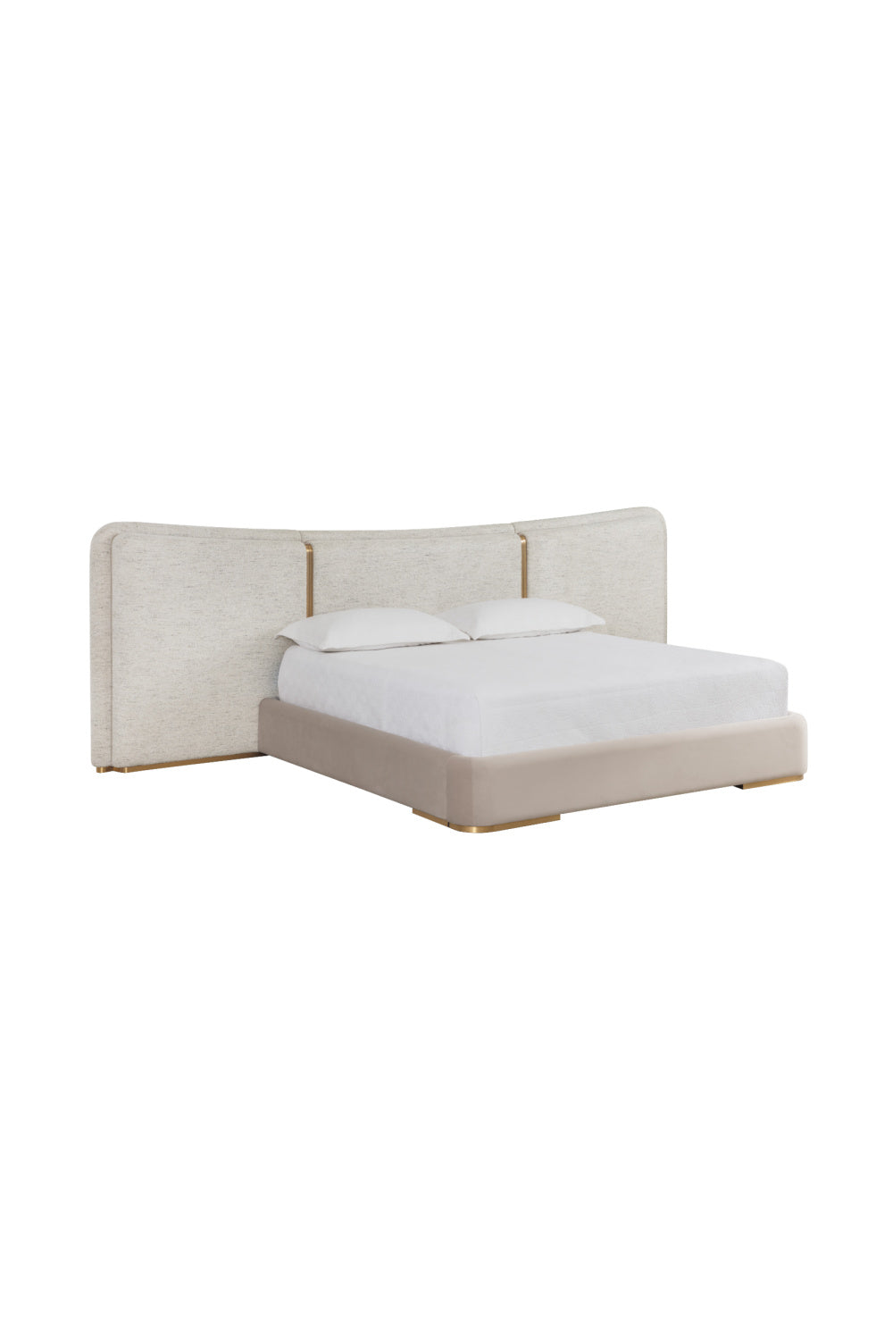 Boucle 3-Panel King Bed | Splendido Clarimond | Oroa.com