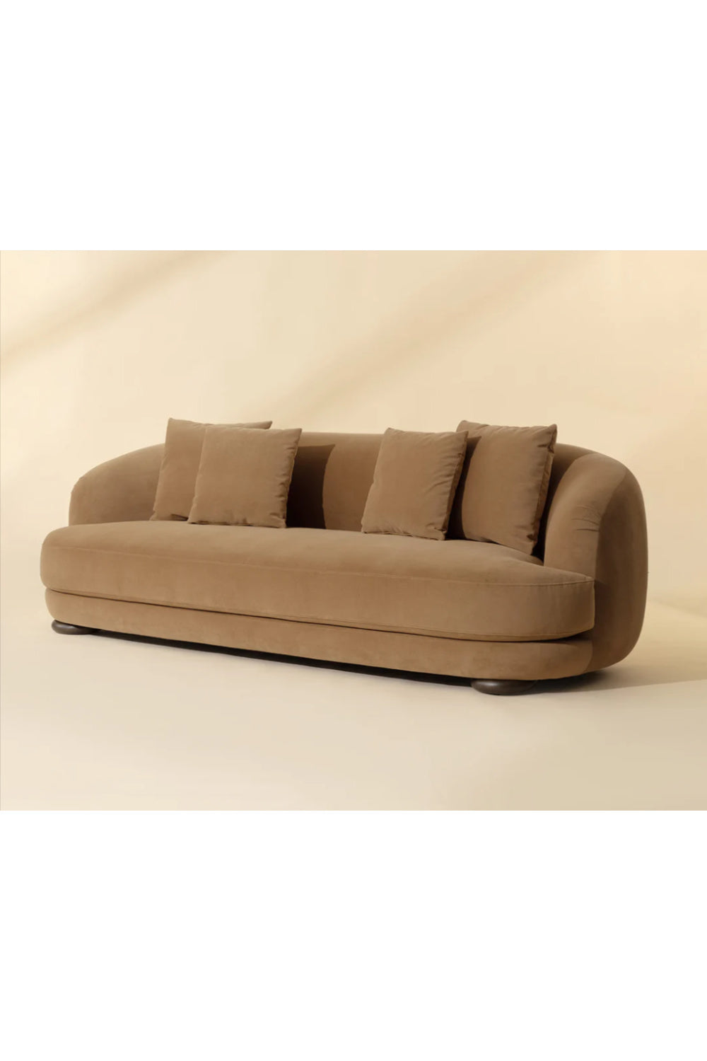 Modern European furniture - Minimalist Rounded-Back Sofa - www.oroa.com | Oroa.com