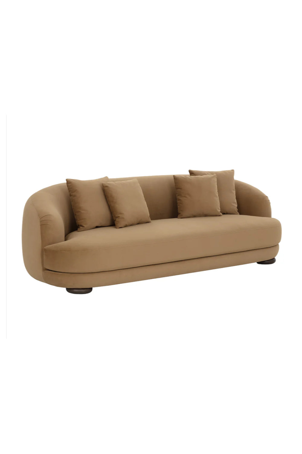 Modern European furniture - Minimalist Rounded-Back Sofa - www.oroa.com | Oroa.com