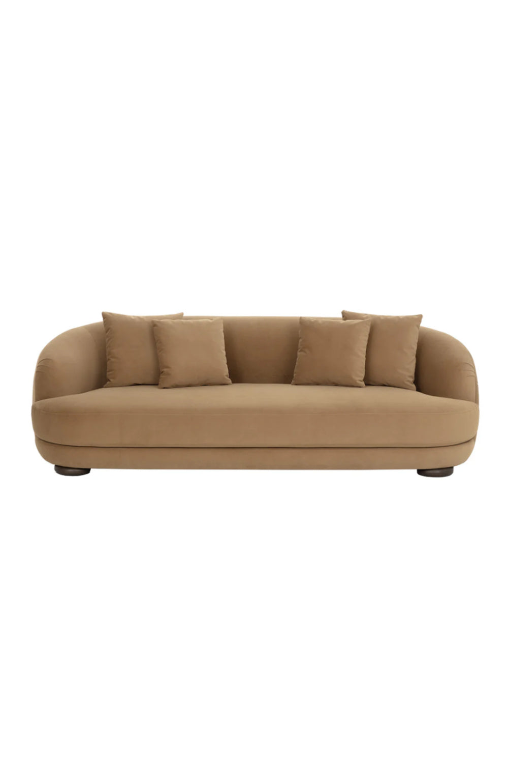 Modern European furniture - Minimalist Rounded-Back Sofa - www.oroa.com | Oroa.com