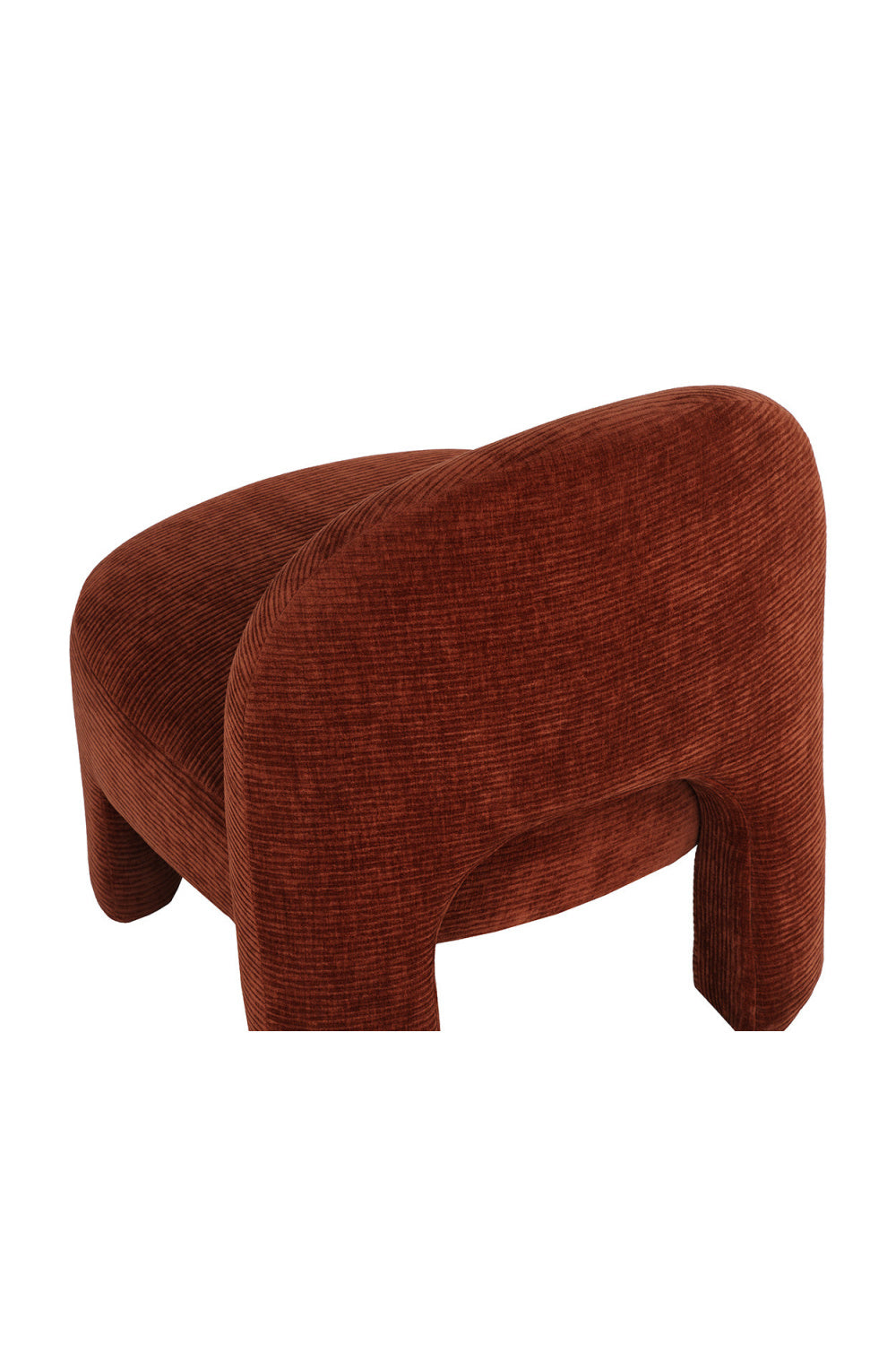 Modern European furniture - Red Arched-Back Lounge Chair - www.oroa.com