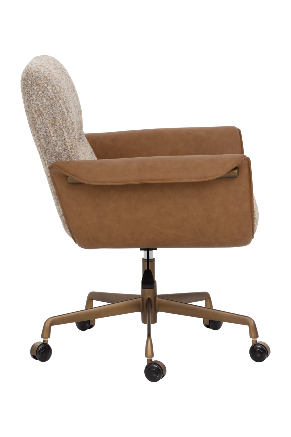 Modern European furniture - Leather Look Arm Office Chair - www.oroa.com | Oroa.com