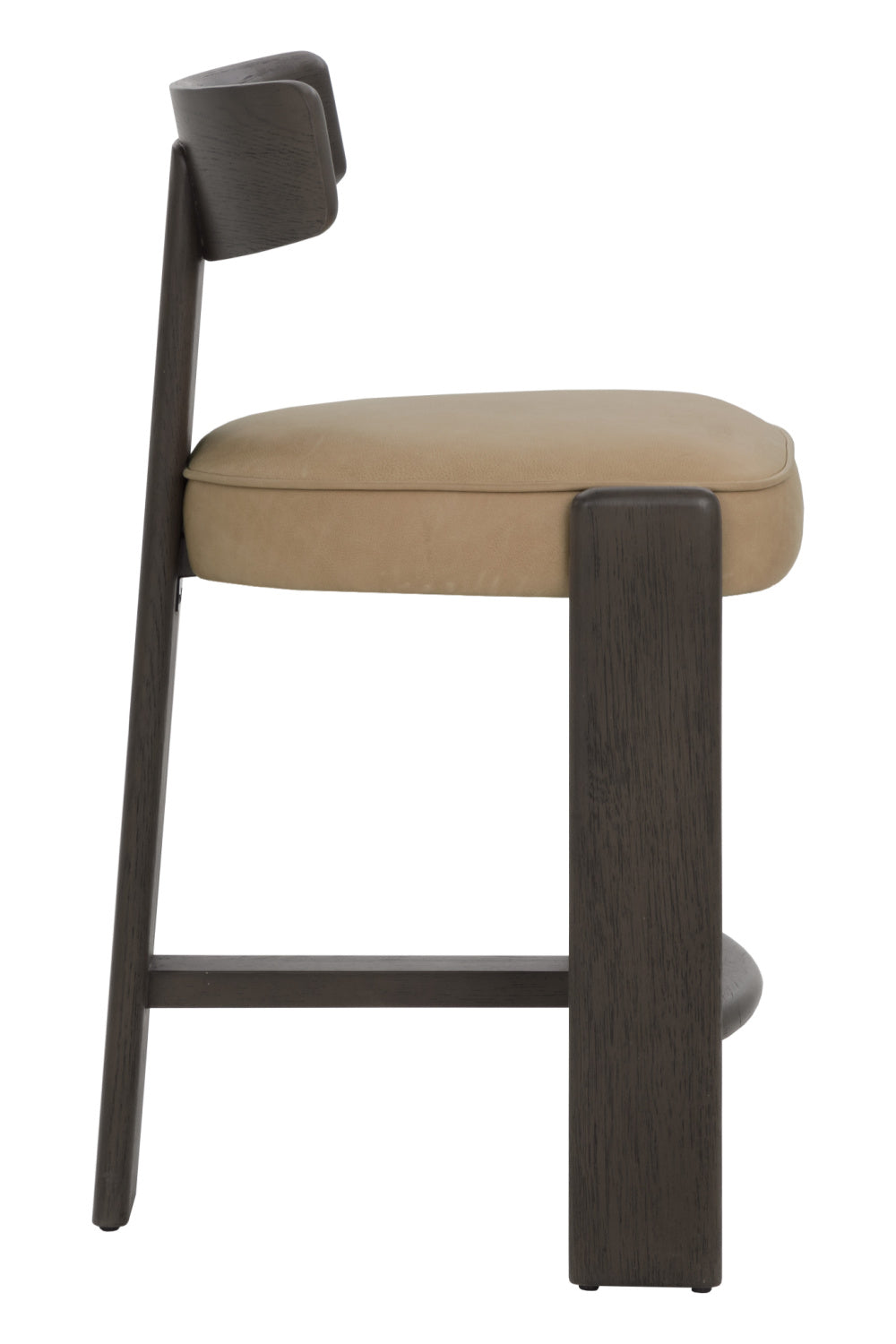 Modern European furniture - Oak T-Shaped Back Counter Stool - www.oroa.com | Oroa.com