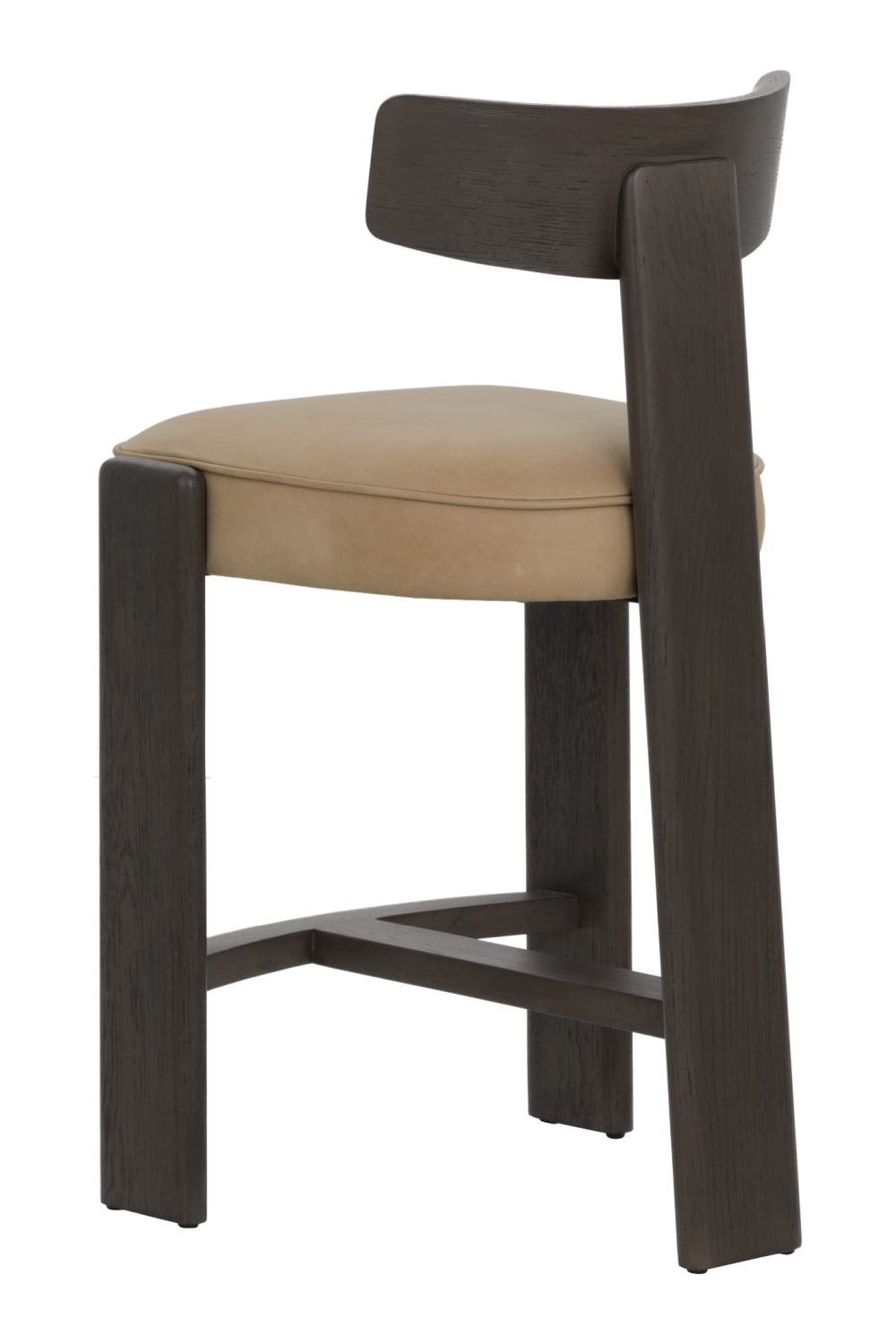 Modern European furniture - Oak T-Shaped Back Counter Stool - www.oroa.com | Oroa.com