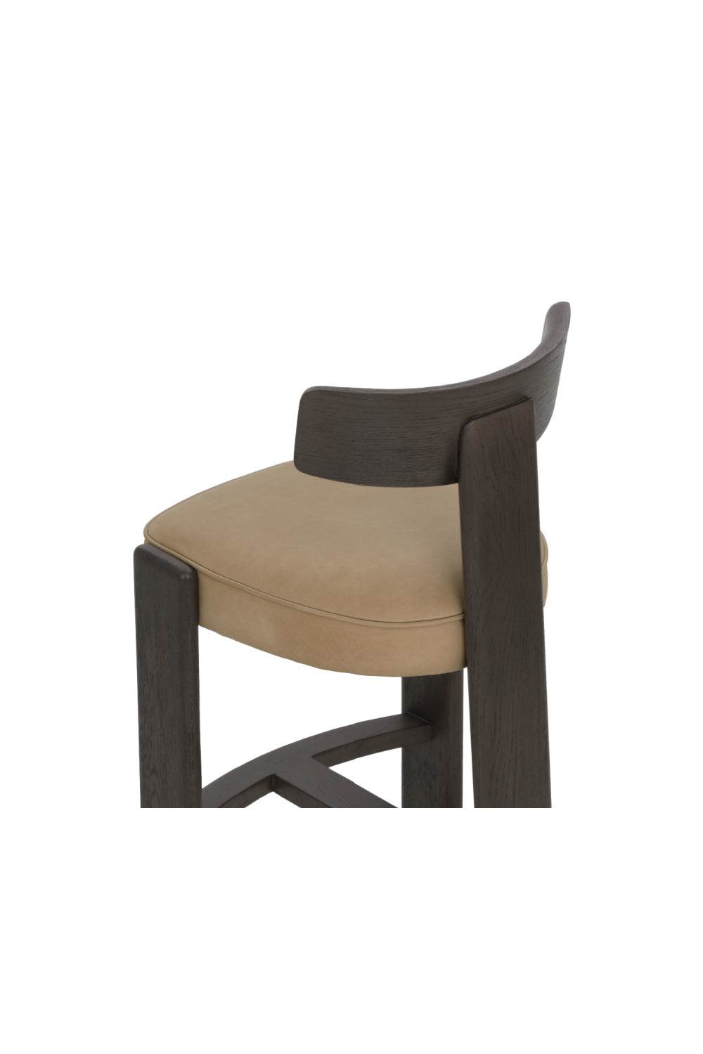 Modern European furniture - Oak T-Shaped Back Counter Stool - www.oroa.com | Oroa.com