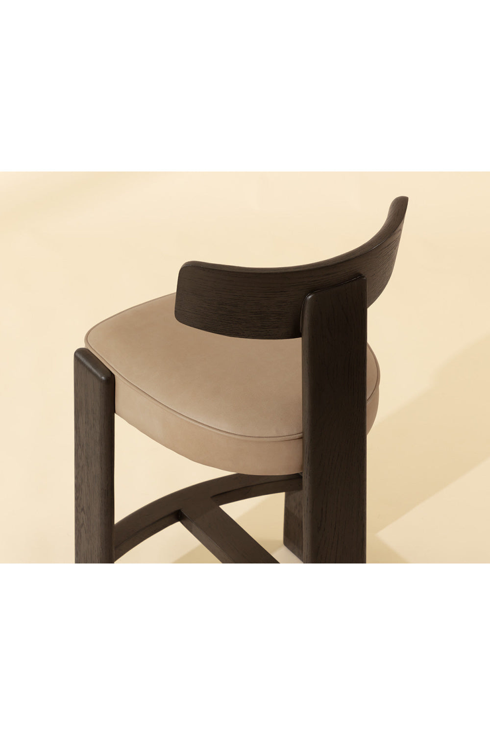 Modern European furniture - Oak T-Shaped Back Counter Stool - www.oroa.com | Oroa.com