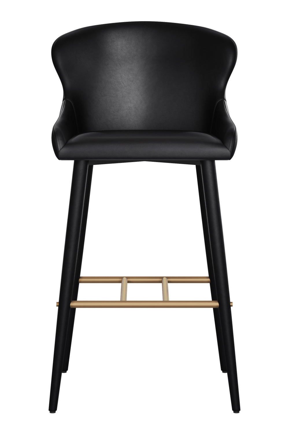 Modern European furniture - Leather Look Shell Bar Stool - www.oroa.com | Oroa.com