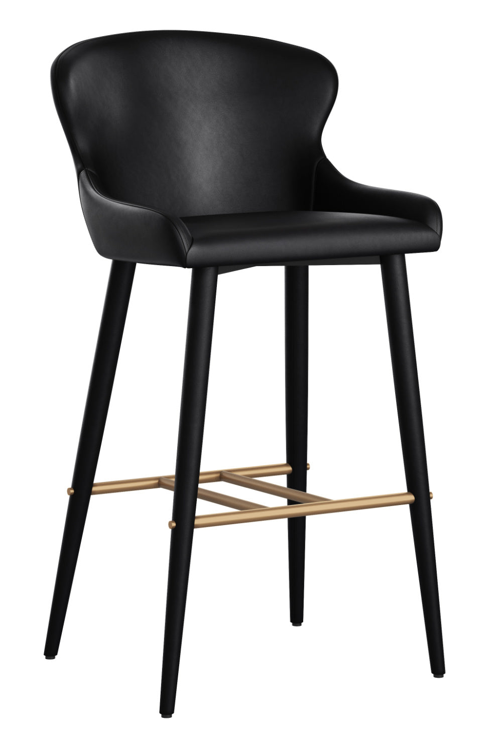 Modern European furniture - Leather Look Shell Bar Stool - www.oroa.com | Oroa.com