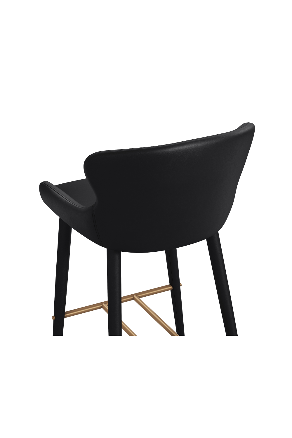Modern European furniture - Leather Look Shell Bar Stool - www.oroa.com | Oroa.com