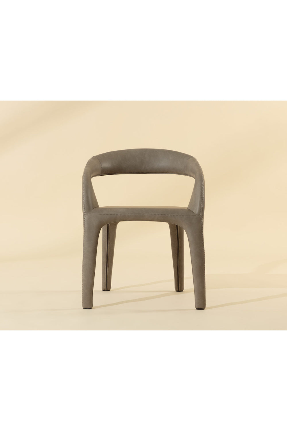 Modern European furniture - Open-Back Leather Look Dining Chair - www.oroa.com | Oroa.com