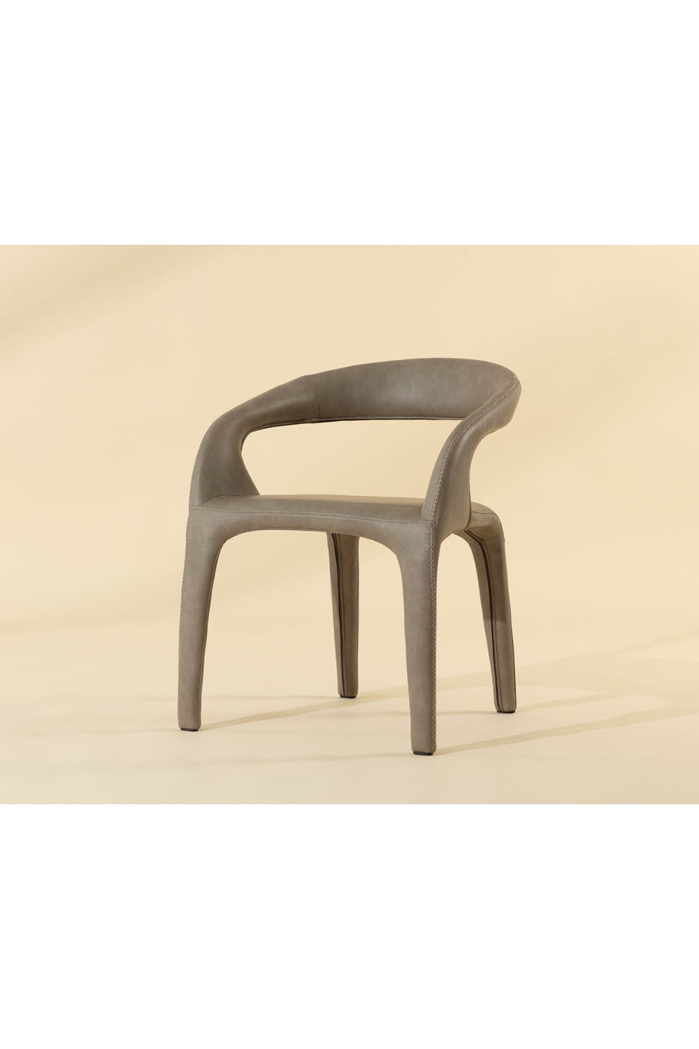 Modern European furniture - Open-Back Leather Look Dining Chair - www.oroa.com | Oroa.com