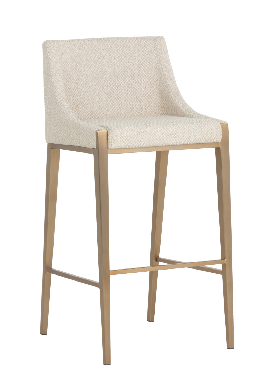 Modern European furniture - Fabric Upholstered Bar Stool - www.oroa.com | Oroa.com